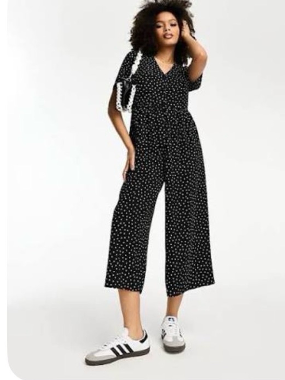 CLOSET CLEAN OUT: ASOS Black Polka Dot Wide-Leg Jumpsuit
